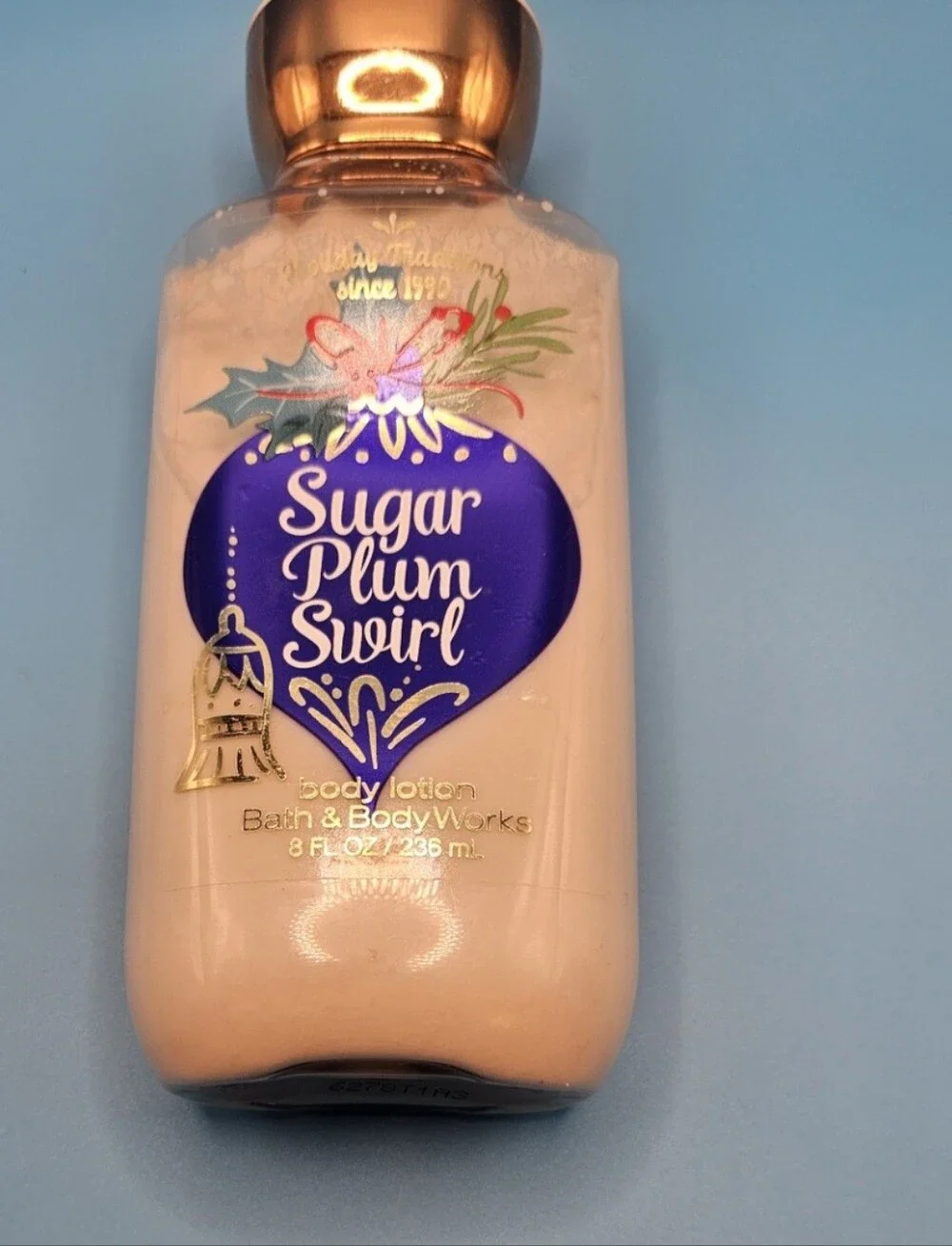 Bath & Body Works Sugar Plum Swirl Body Lotion - Purple & Gold Accents